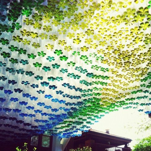 recycled plastic bottles