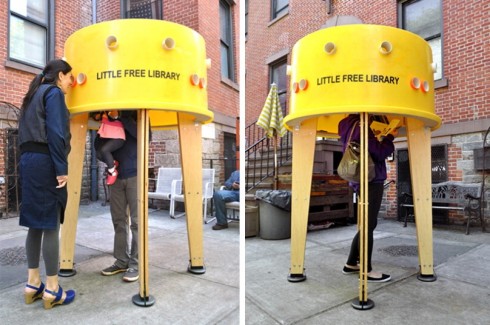 Foto Little free library, una biblioteca ambulante a Ny - Repubblica.it